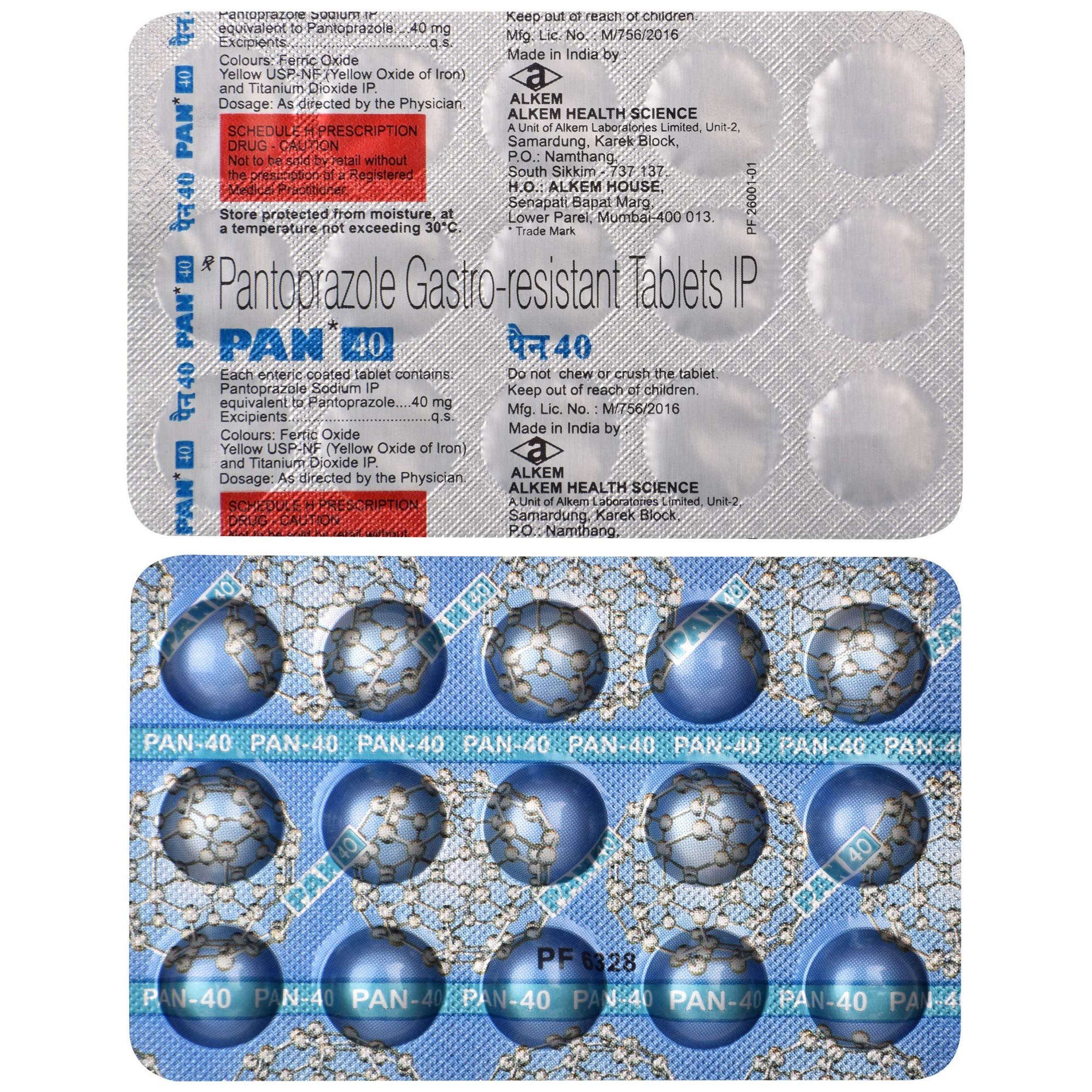 PAN 40mg Tablet 15's