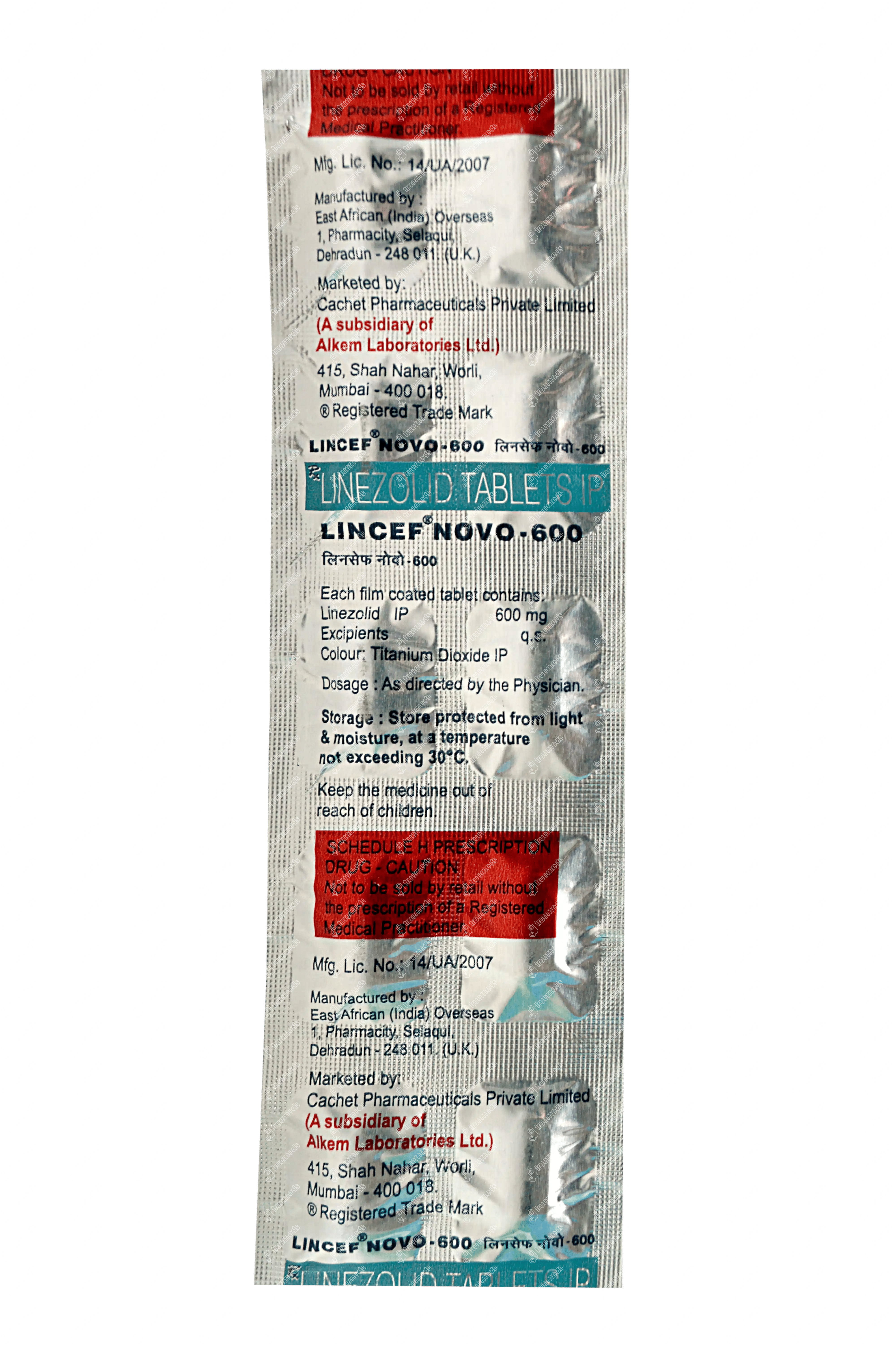 Lincef Novo 600mg Tablet 10's