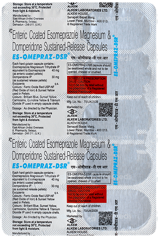 Es Omepraz Dsr Capsule 10's