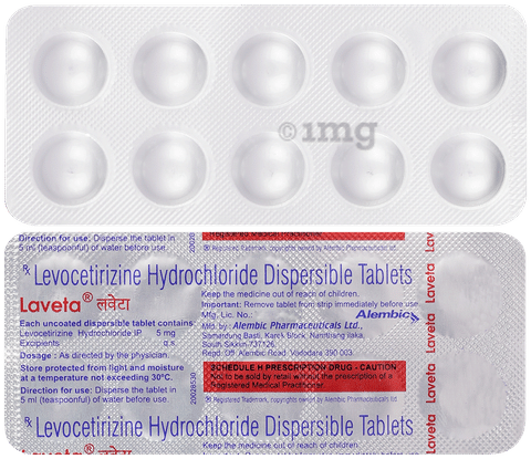 Leveta 5mg Tablet 10's