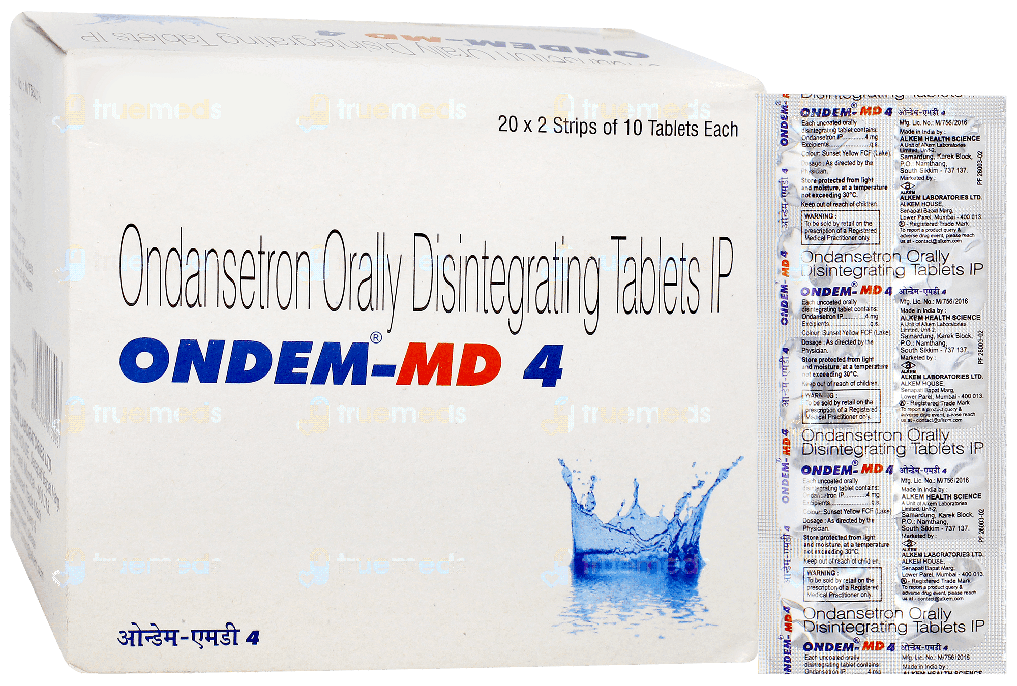 Ondem MD 4mg Tablet 10'S